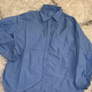 Wilo Women's Blue Button Down Shirt